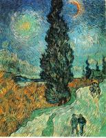 Gogh, Vincent van - Road with Cypress and Star